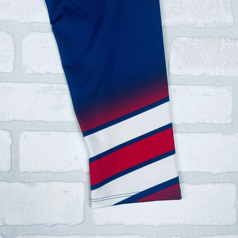 Under Armour Kids Navy Blue Stars and Stripes HeatGear Capri Leggings YMD